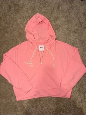 Aerie Pink Quarter Zip Hoodie